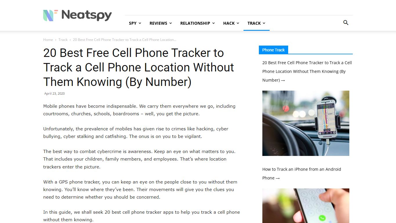 20 Best Free Cell Phone Tracker to Track a Cell Phone Location Without ...